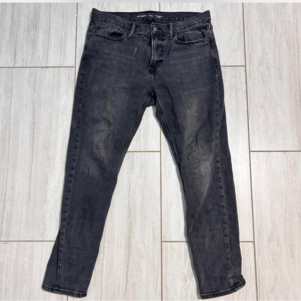 Old Navy Charcoal Relaxed Slim Taper Jeans